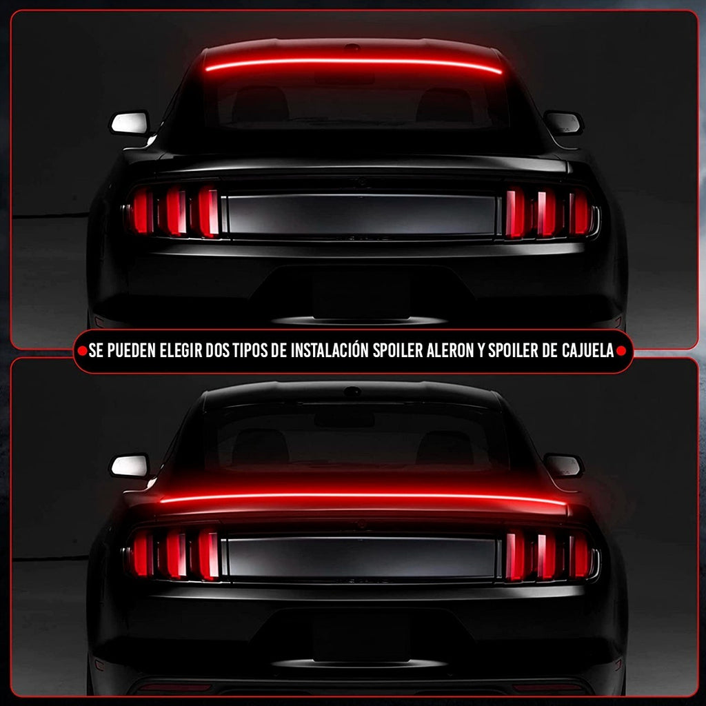 Spoiler Cajuela Led Multifuncional Secuencial Negro 1.28 Mt