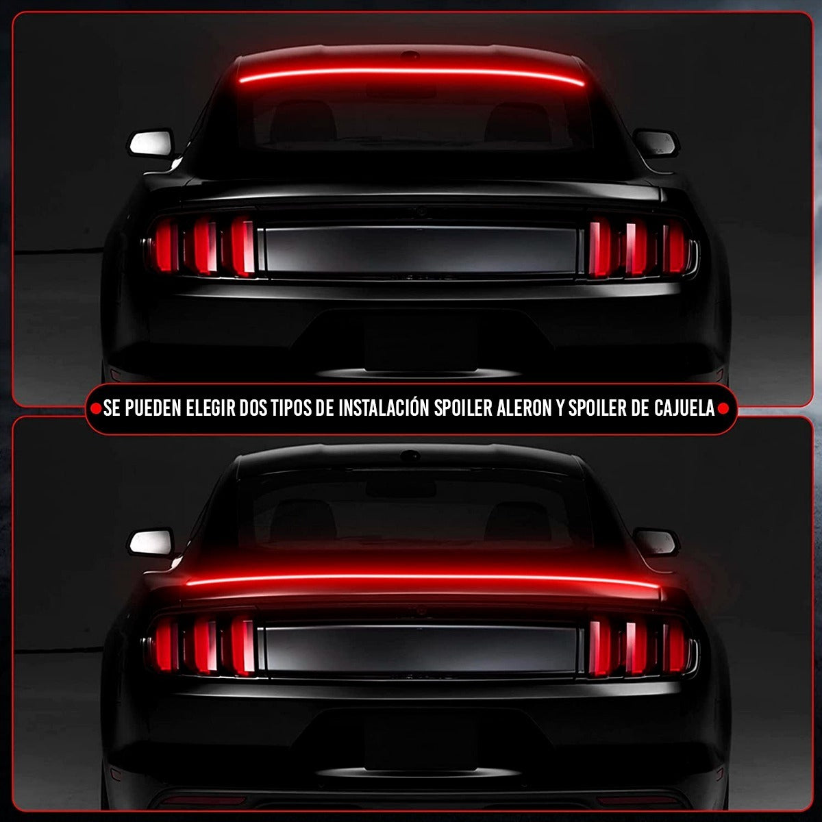 Spoiler Cajuela Led Multifuncional Secuencial Negro 1.28 Mt