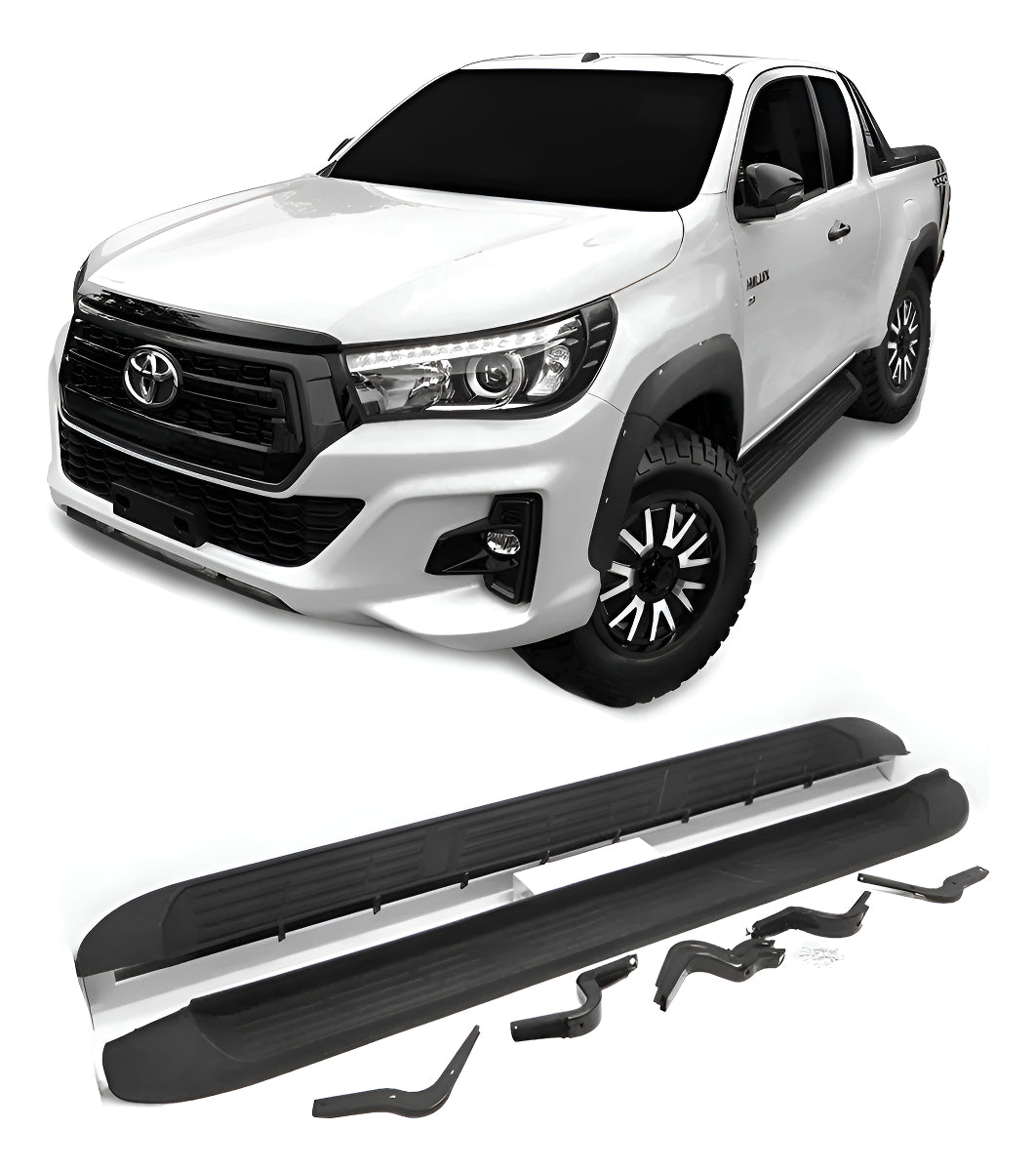 Estribos Hilux Estilo Oem 2012 2013 2014 2015 2016 2017 2019