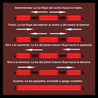 Spoiler Cajuela Led Multifuncional Secuencial Negro 1.28 Mt