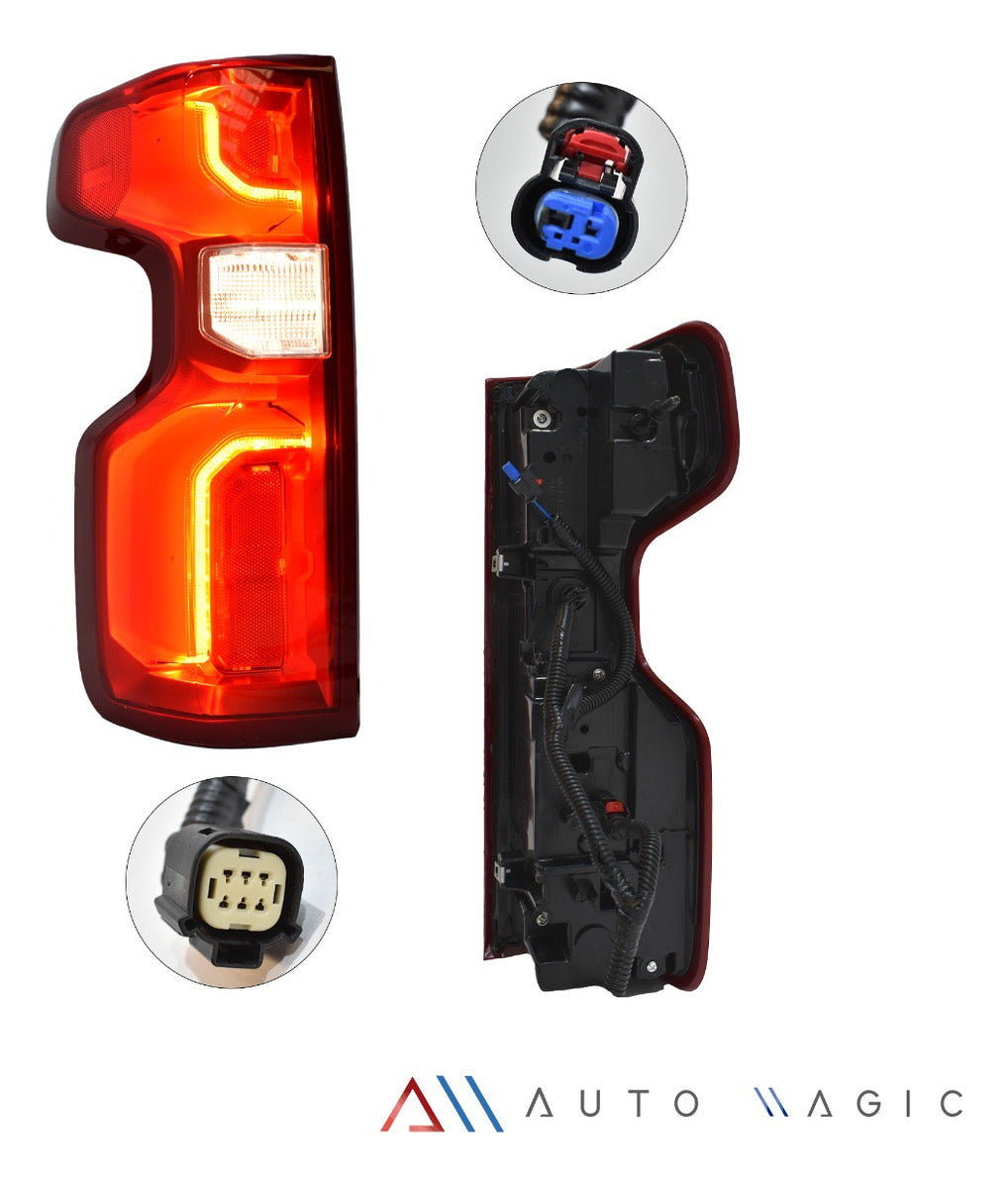 Calavera Silverado 2019 2020 2021 2022 Led Izquierdo