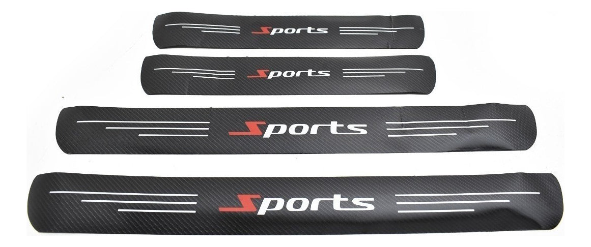 Protector Embellecedores Estribos Fibra Carbono 4 Pzs