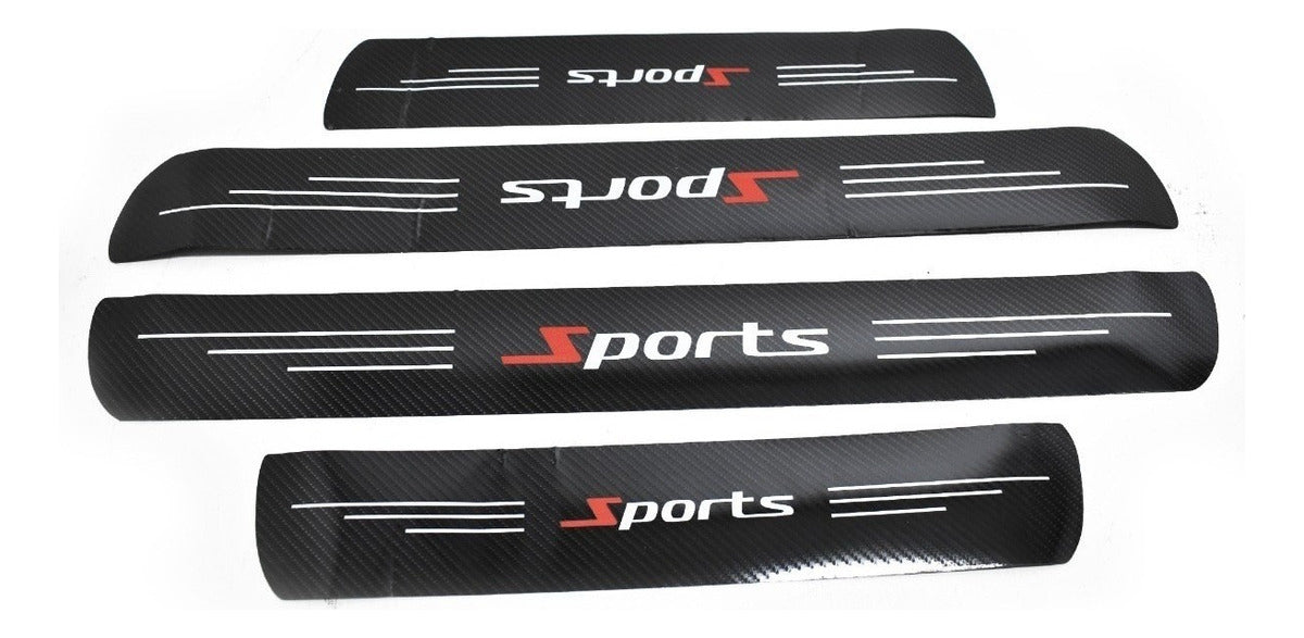 Protector Embellecedores Estribos Fibra Carbono 4 Pzs